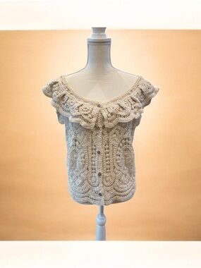 LIV Los Angeles Crochet Boho top